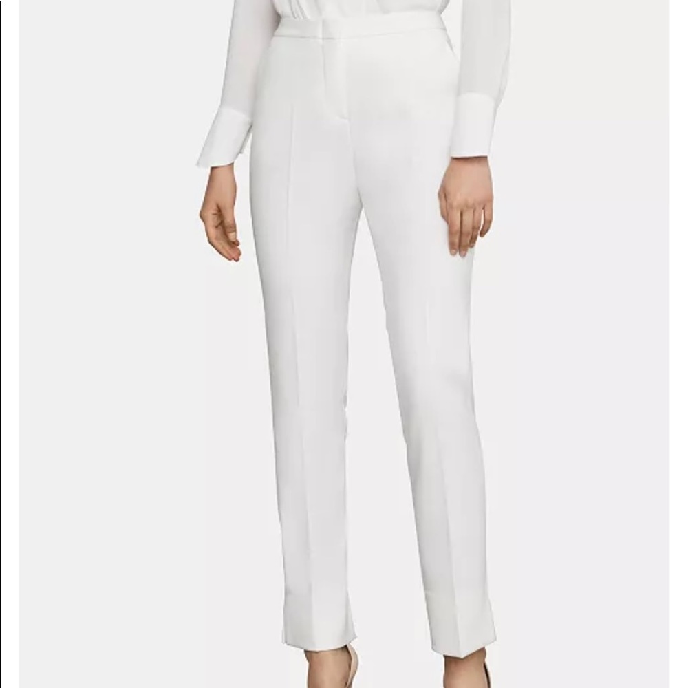 White BCBG nwt Tarik trousers pants gorgeous size 6